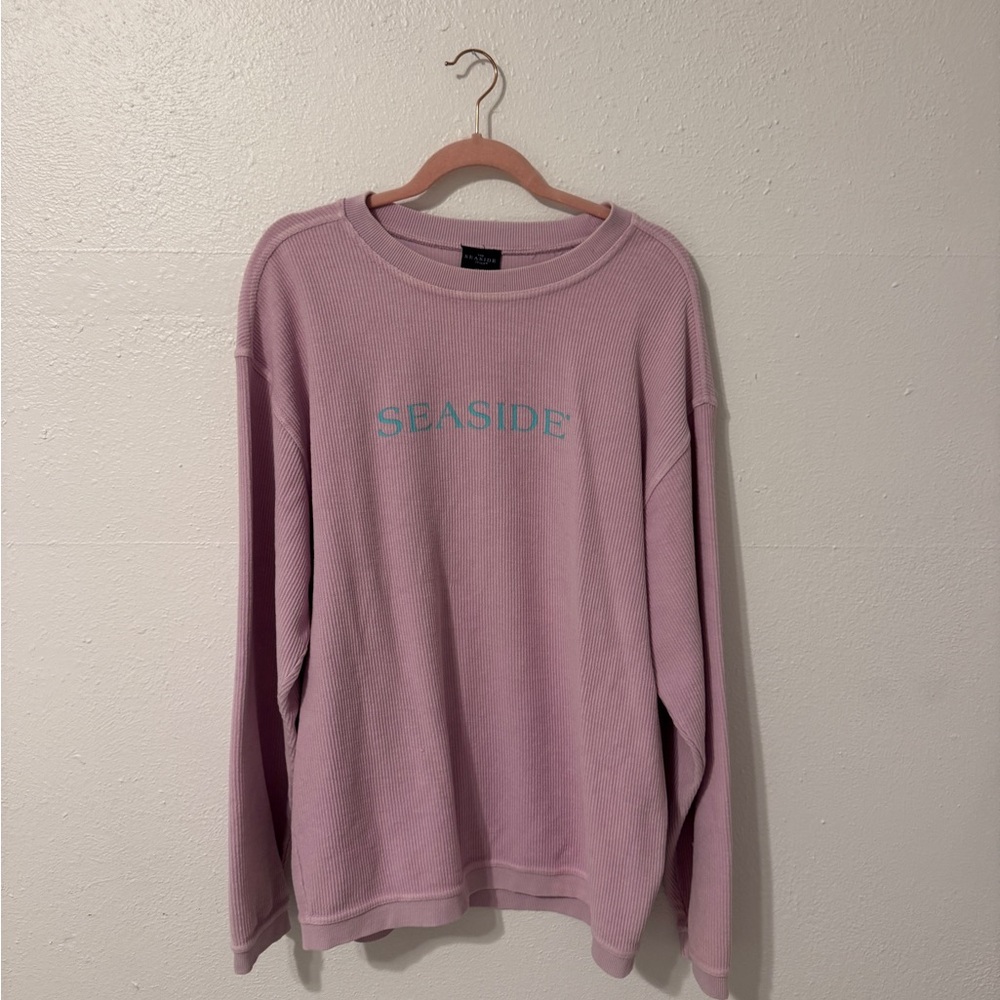 Seaside Waffle Lavendar Sweatshirt
